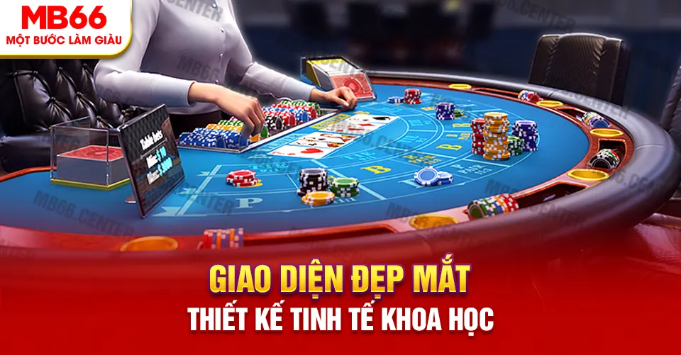 Baccarat Mb66 sở hữu giao diện đẹp mắt