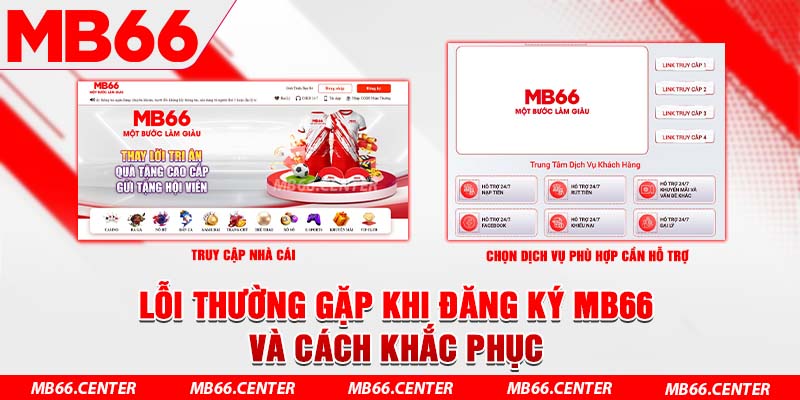Một số lỗi phổ biến cần lưu ý khi đăng ký tài khoản MB66 cần khắc phục